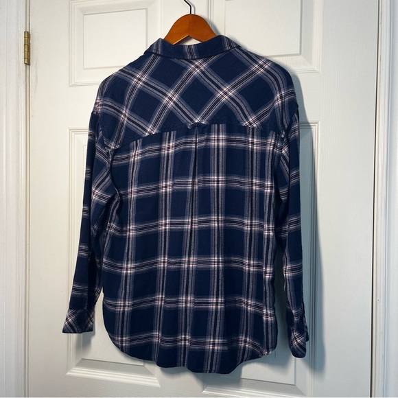RAILS Plaid Flannel Button Down Blue Red Size Medium - Picture 2 of 8